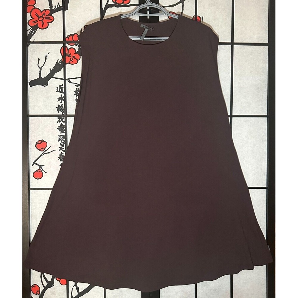 OSKA Women's T-Shirt Tee‎ Sz 1 Mocha Viscose/Elastane